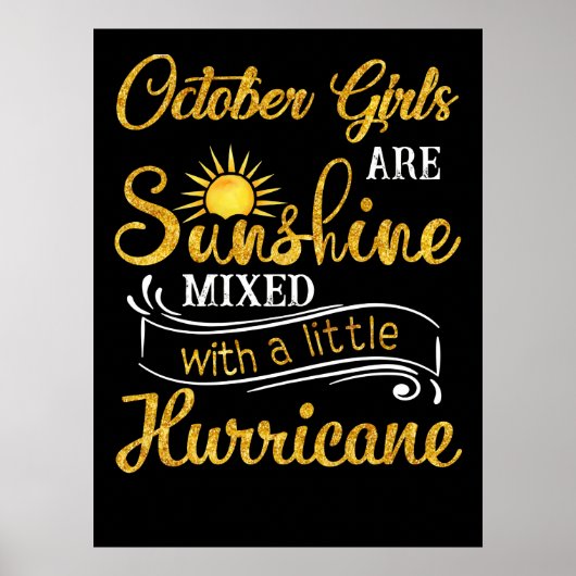 Poster Les Hurricanes de October Girls (Devant)