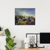 Poster Les hussards de la Garde attaquent près de Varsovi (Bureau à domicile)