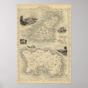 Poster Les Îles Anglo-Normandes