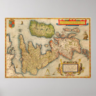 Poster Les îles britanniques