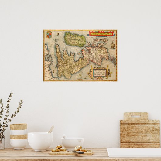 Poster Les îles britanniques (Cuisine)