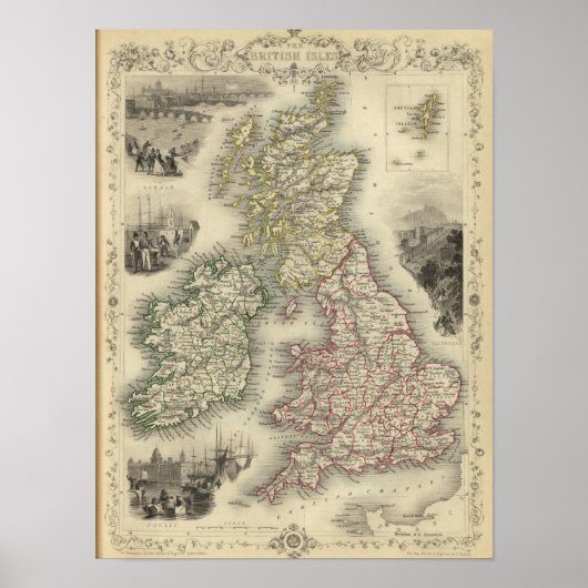 Poster Les îles britanniques (Devant)