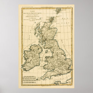 Poster Les îles britanniques