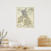 Poster Les îles britanniques de 1066 à 1485 (Cuisine)