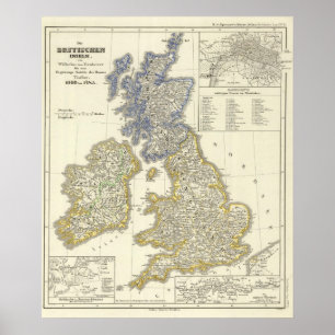 Poster Les îles britanniques de 1066 à 1485