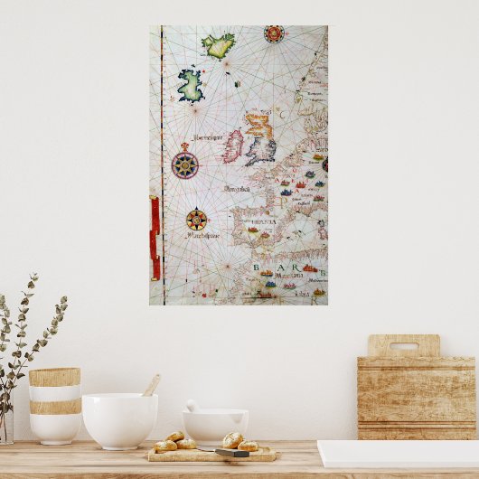 Poster Les îles britanniques, l'Ibérie et l'Afrique du No (Cuisine)