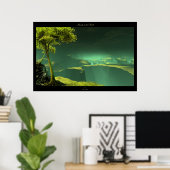 Poster Les îles dans l'obscurité (Bureau à domicile)
