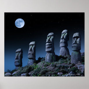 Poster Les îles de Pâques