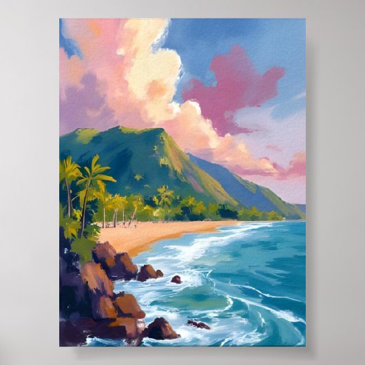 Poster Les Îles Fidji (Devant)