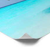 Poster Les îles Maldives vacances romantique (Coin)