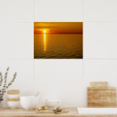 Poster Les îles suédoises coucher du soleil. (Cuisine)