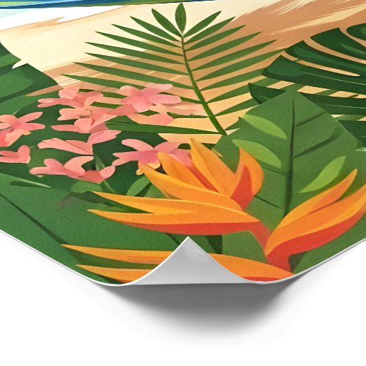 Poster Les îles vierges de St Thomas (Coin)