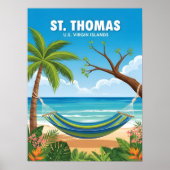 Poster Les îles vierges de St Thomas (Devant)