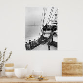 Poster Les immigrants regardent la statue de la liberté P (Cuisine)