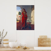 Poster Les Indiennes Fument Du Hookah (Cuisine)
