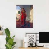 Poster Les Indiennes Fument Du Hookah (Bureau à domicile)