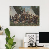 Poster Les Indiens du Nord-Ouest à la guerre (Bureau à domicile)