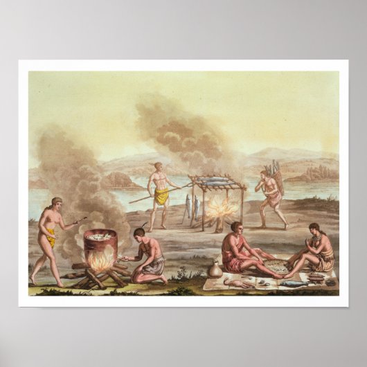 Poster Les indigènes de Floride préparent et cuisinent (Devant)