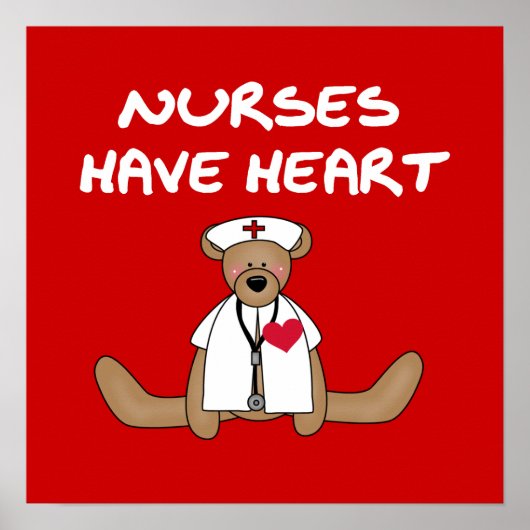 Poster Les infirmières d'ours ont des T-shirts et des cad (Devant)