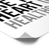 Poster Les Infirmières Sont Le Coeur Des Soins De Santé (Coin)