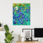 Poster Les Iris de Van Gogh (Bureau à domicile)