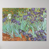 Poster Les iris par Vincent van Gogh (Devant)