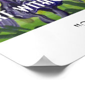 Poster : "Les Irises" de Raymonde (Coin)