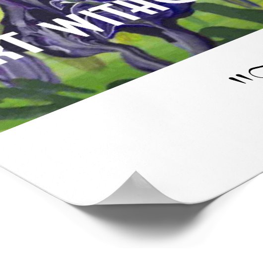 Poster : "Les Irises" de Raymonde (Coin)