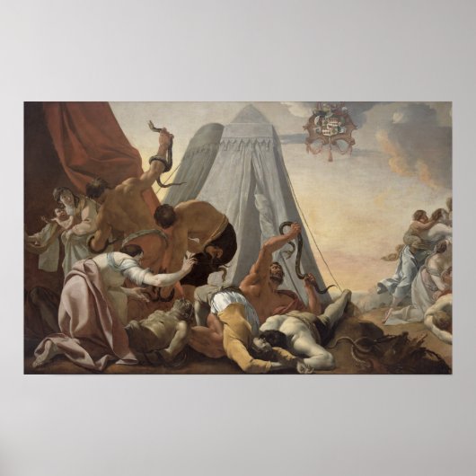 Poster Les Israélites affectés par le serpent brésilien (Devant)