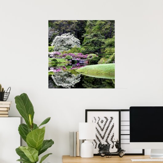 Poster Les jardins d'Asticou (Bureau à domicile)