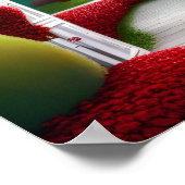 Poster Les jardins rouges des pays des merveilles (Coin)