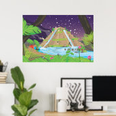 Poster Les jardins suspendus de Babylone (Bureau à domicile)