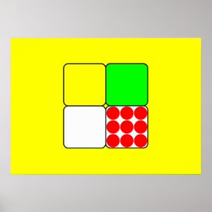 Poster Les Jerseys de course de vélo 3 Jaunes