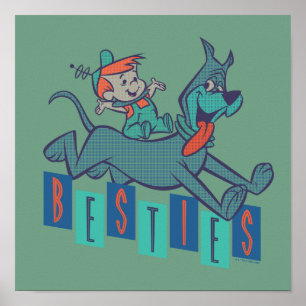 Poster Les Jetsons   Elroy & Astro Besties