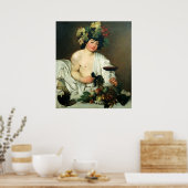 Poster Les Jeunes Bacchus, Caravaggio (Cuisine)