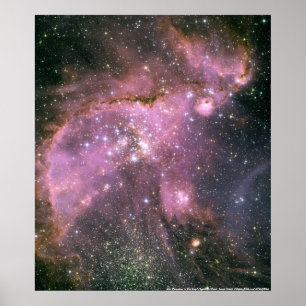Poster Les jeunes étoiles dans le petit nuage magellaniqu