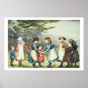 Poster Les jeux des enfants, c.1880 (la semaine sur le