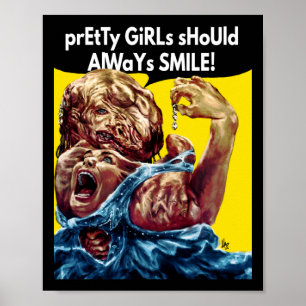Poster Les jolies filles devraient toujours sourire ! Aut