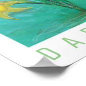 Poster Les jonquilles au printemps. Peinture acrylique et (Coin)