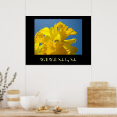 Poster Les jonquilles de printemps Nous marcherons côte à (Cuisine)