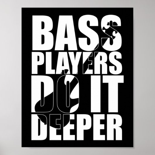 Poster Les joueurs de basse font plus (Devant)