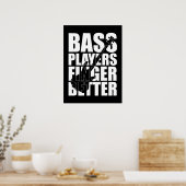 Poster Les joueurs de basse mieux doigts (Cuisine)