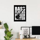 Poster Les joueurs de basse mieux doigts (Bureau à domicile)