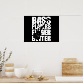 Poster Les joueurs de basse mieux doigts (Cuisine)