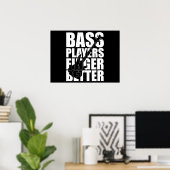 Poster Les joueurs de basse mieux doigts (Bureau à domicile)