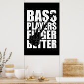 Poster Les joueurs de basse mieux doigts (Cuisine)
