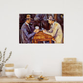 Poster Les joueurs de cartes par Paul Cezanne (Cuisine)