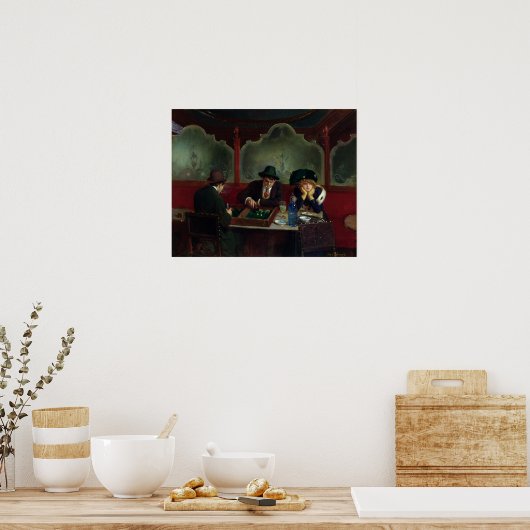 Poster Les joueurs de jacquet (Cuisine)