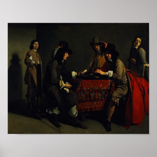 Poster Les joueurs de jacquet (Devant)