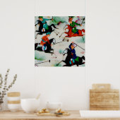 Poster Les joueurs de polo persans (Cuisine)
